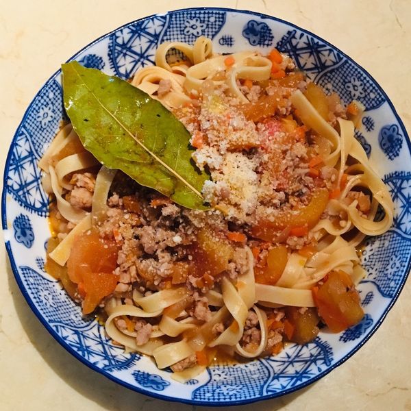 番茄肉醬義大利麵 : Priscilla一起做