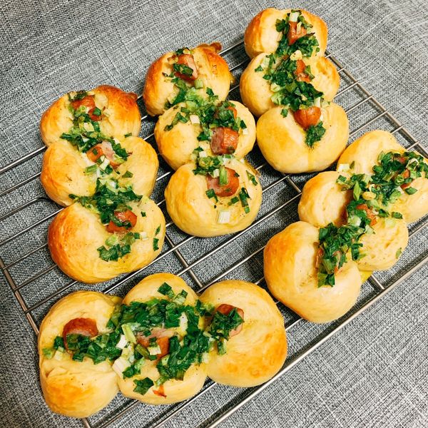 👩‍🍳古早味蔥麵包 : Mrs Feng一起做