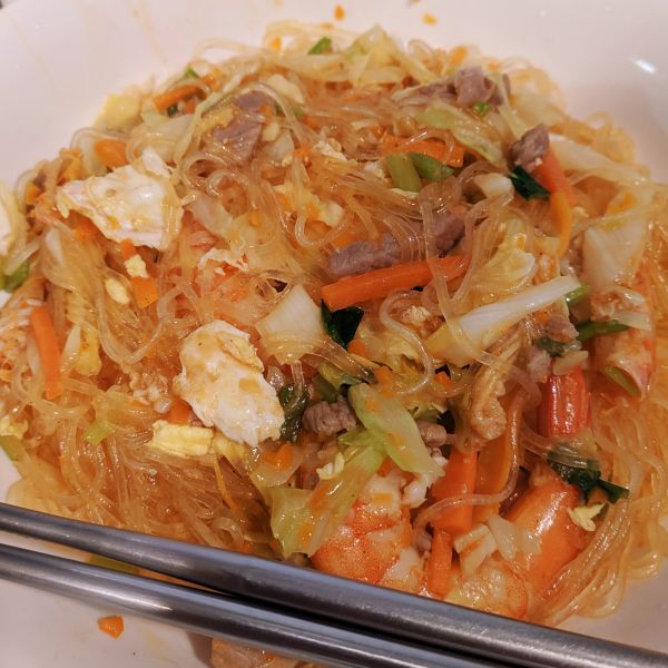 鮮蝦炒冬粉 : 陳威仲一起做