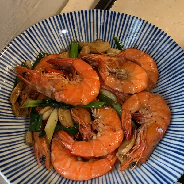 蔥爆蝦子 : Yi Zhen Du一起做