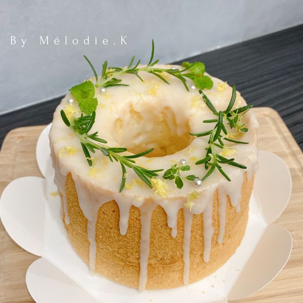 檸檬糖霜戚風蛋糕(6吋):Mélodie 一起做