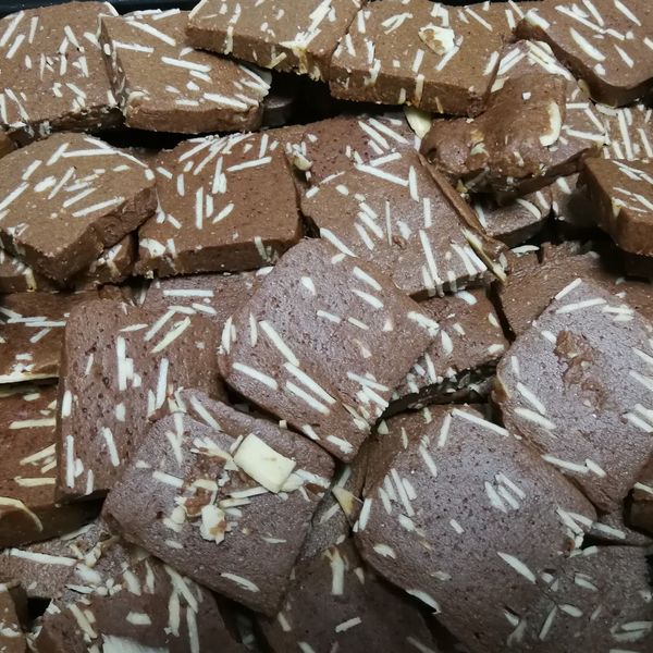 手工餅乾 杏仁巧克力 蔓越莓口味 : VanVan一起做