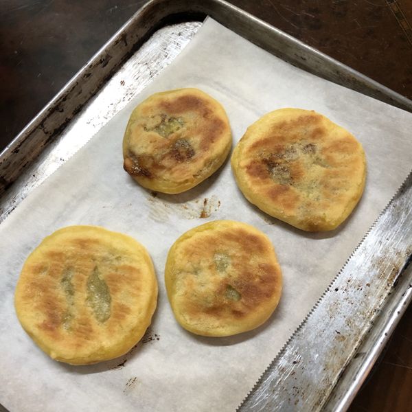 簡單好吃的-地瓜煎餅:🥪 一起做