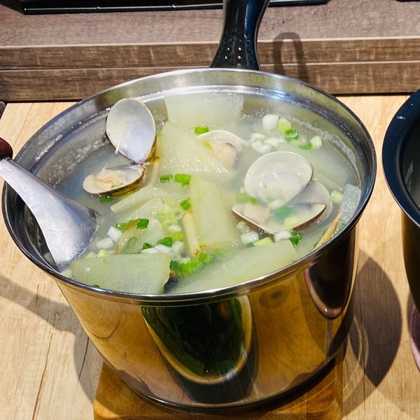 冬瓜薑絲蛤蜊湯 : 林小妞一起做