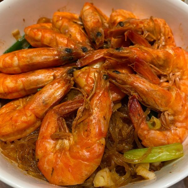 鮮蝦粉絲煲：Venus Cheng 一起做