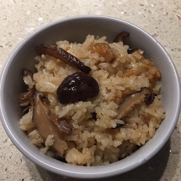 自製免浸泡油飯 : 小V一起做