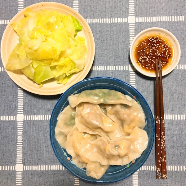 五星級(高麗菜、韭菜、玉米)豬肉水餃 : 薯LinG❤️熱愛下廚小護士😜一起做