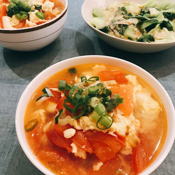 5の番茄蛋花湯麵 : 林鈺婕一起做