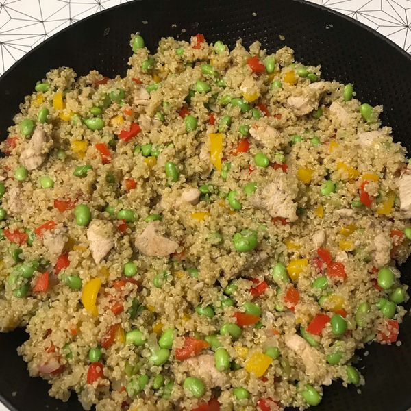 毛豆炒藜麥 : 簡秀玲一起做