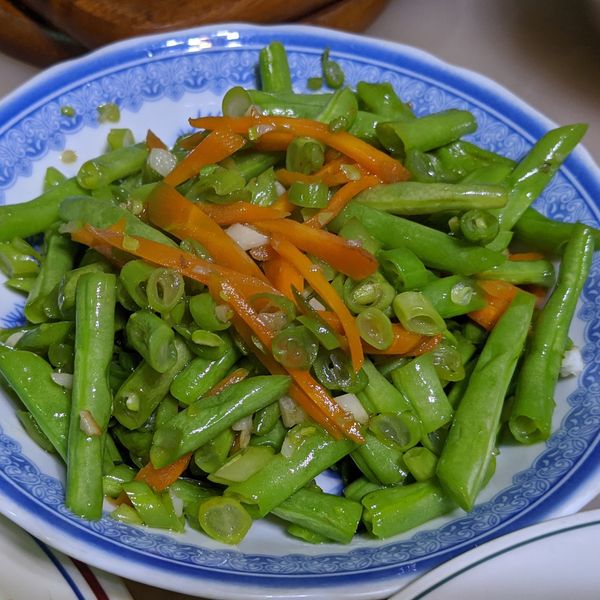 蒜炒四季豆 : Amanda Hsu一起做