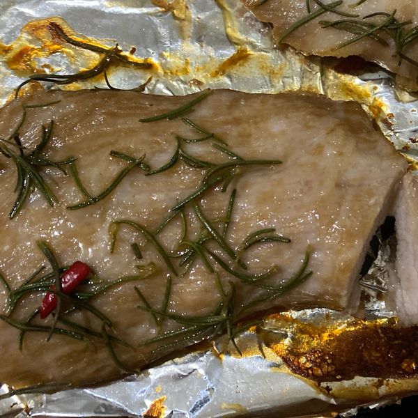 迷迭香松阪豬 : anan一起做