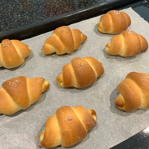 👩‍🍳鹽可頌～嘉禾牌麵粉品牌合作 : Julie Wu一起做