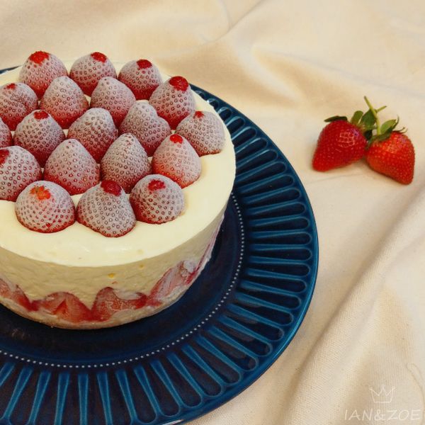 【免烤箱】特濃草莓生乳酪蛋糕:☺️ 一起做