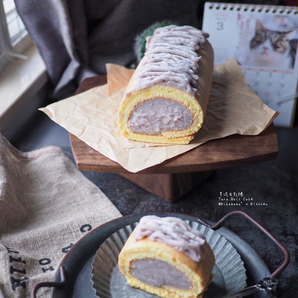 芋泥蛋糕捲：Appleteakikobobo 一起做