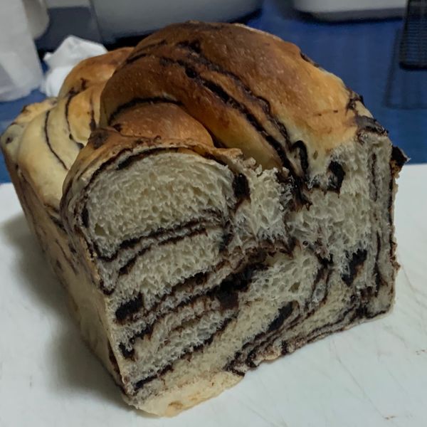 巧克力大理石吐司【Panasonic製麵包機】:炸蝦沙拉🍤 一起做