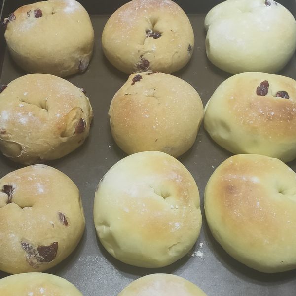 【香濃柔軟】蔓越莓奶油乳酪麵包捲：家琳 一起做