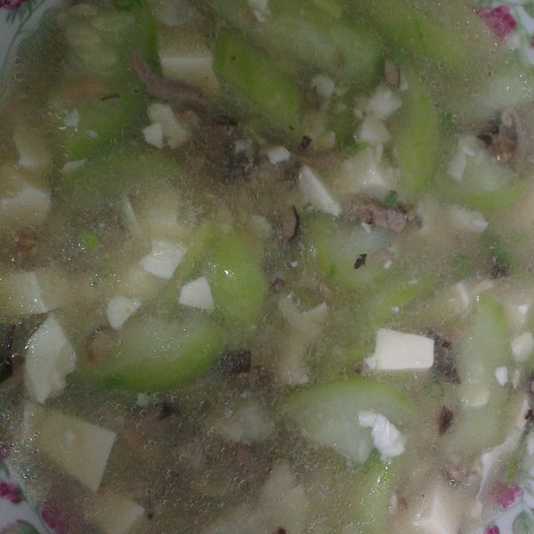 清爽美味的絲瓜鹹蛋豆腐羹：Anson  Young 一起做