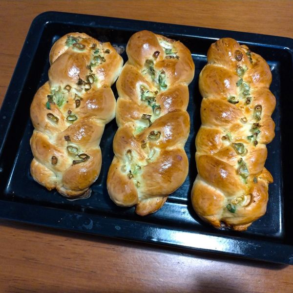台式蔥花辦子麵包 : 潘昱伶一起做