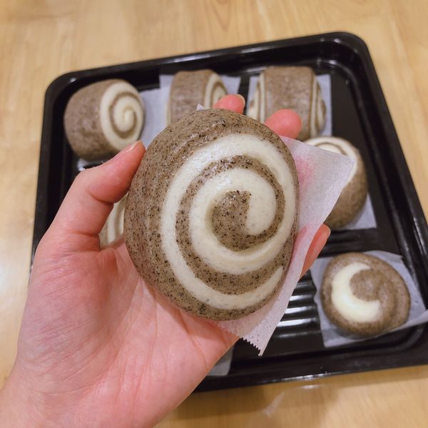 黑芝麻饅頭/寶寶饅頭 : Aquataro一起做