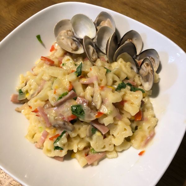 【康寶_就是醬美味】 白醬義大利麵：Perry Riya 一起做