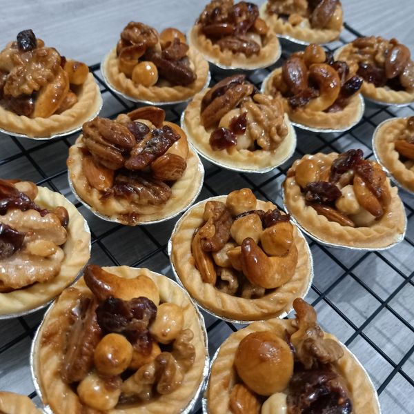 簡易蜂蜜堅果塔 : 黃倢妤一起做