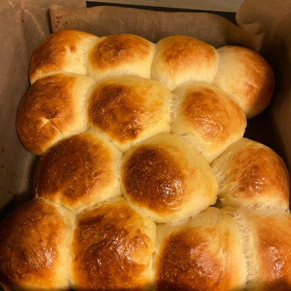 免揉超柔軟～療癒小圓牛奶麵包 : Pei Yun一起做