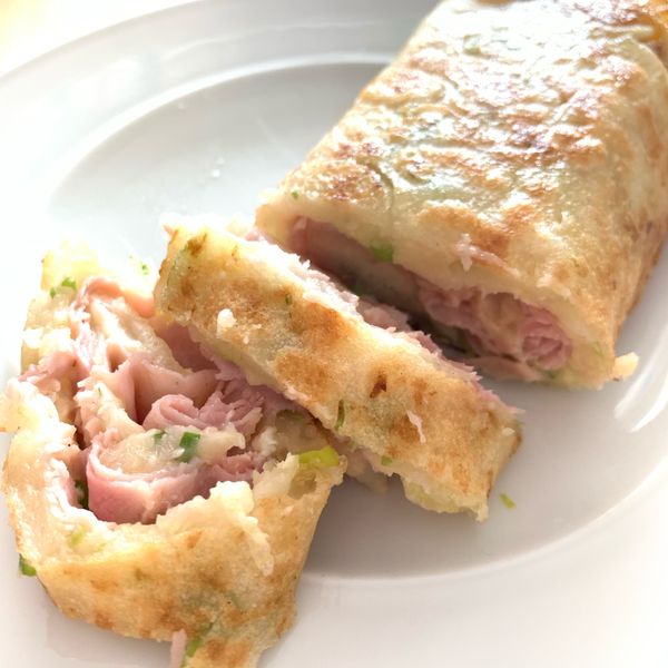 古早味粉漿玉米蛋餅：wendyceliacook 一起做