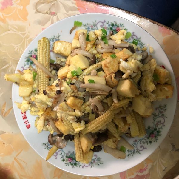 椒鹽鴻喜菇蛋豆腐【好菇道營養料理】：Ting Ting Chang 一起做