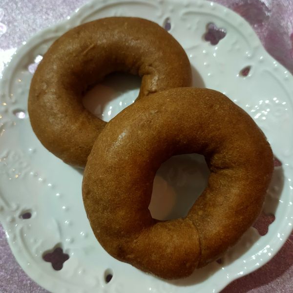 無油 無糖 無麵粉100%全麥低gi貝果 : 丸媽咪❤烘培小廚房一起做