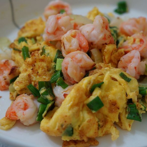 蝦仁炒蛋 : Hi,我是努力學習料理的小羽一起做