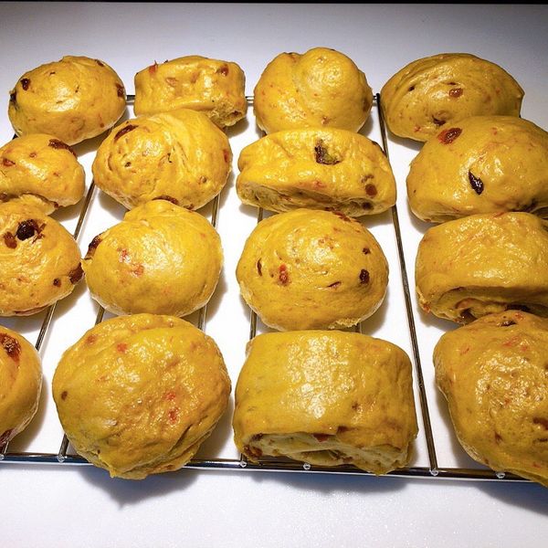 黑糖桂圓饅頭 : Monica一起做