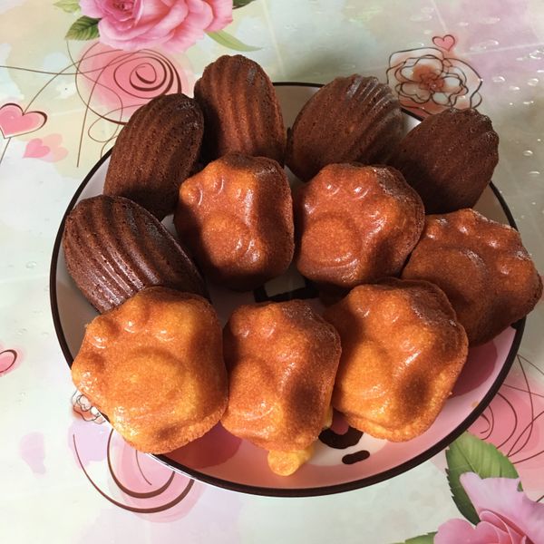 蜂蜜瑪德蓮-原味.可可.抹茶 : 巧巧兒一起做