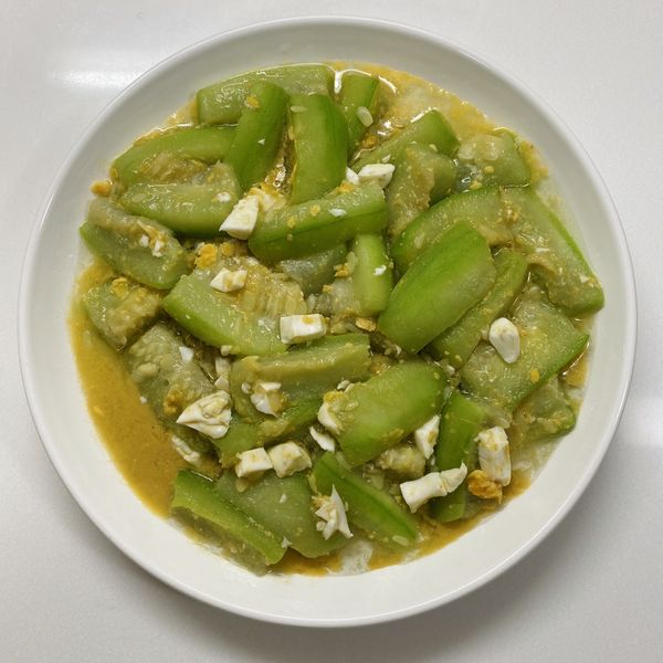 金沙鹹蛋絲瓜 : sophia一起做