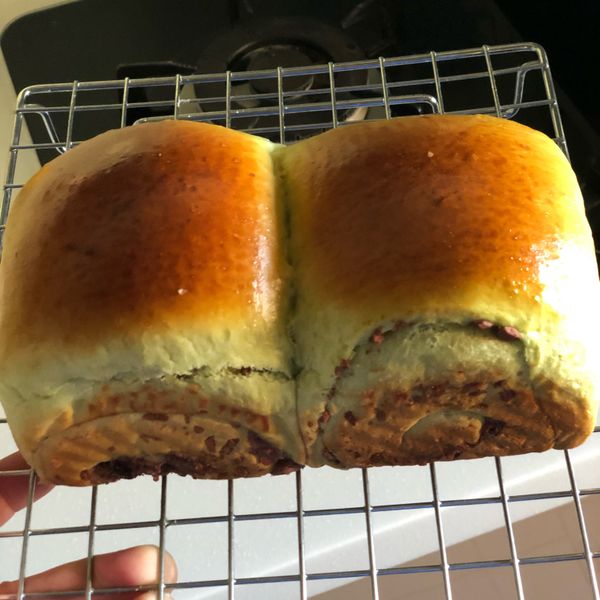 抹茶紅豆吐司🍞【烤箱料理】：鄭茙蔆 一起做