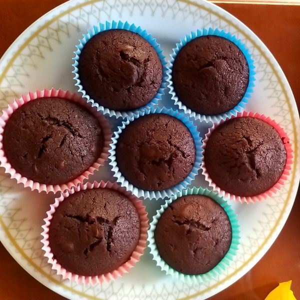 巧克力馬芬蛋糕#新手也會做：回祿 一起做