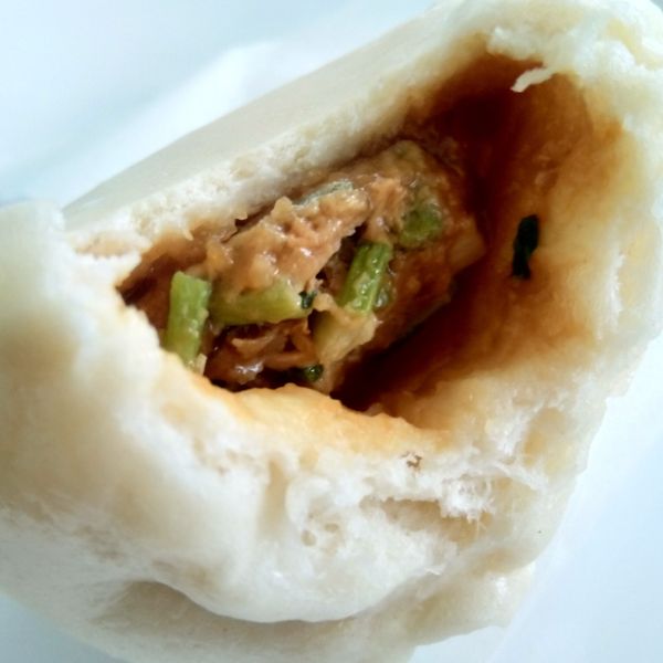 蔥燒肉包 : 根一起做