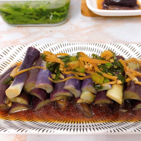 蒜辣涼拌紫茄（涼拌茄子） : 鳥胃大蔬一起做