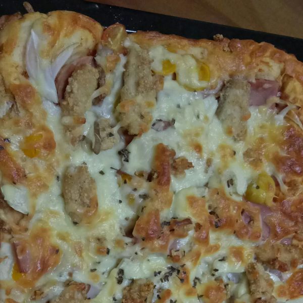 美式鬆厚Q披薩餅皮＆日式美乃滋口味 : 林欣宜一起做