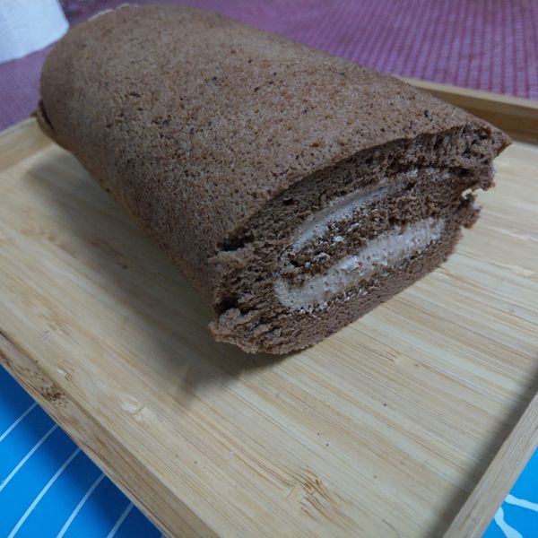 巧克力蛋糕捲（生乳捲） : 暗黑料理的逆襲一起做