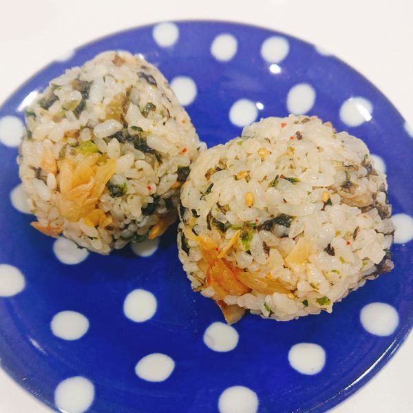 韓式泡菜紫菜拳頭飯糰 주먹밥 : Chloe Huang一起做