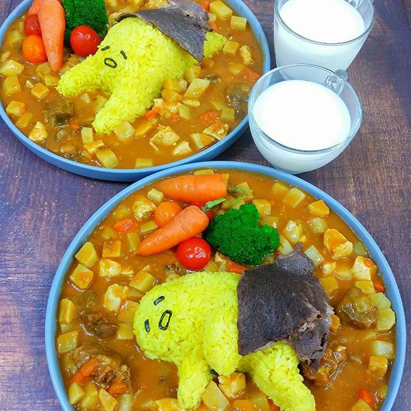 會哭的去皮雞肉佛蒙特咖哩飯(甜味1級) : 伊的親子早餐日記一起做