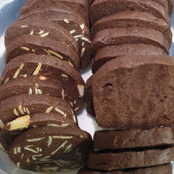 原味蔓越莓餅乾+可可杏仁餅乾（氣炸） : Debby Shen一起做