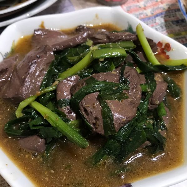 沙茶韭菜鴨血 : Yun-Ru Liu一起做