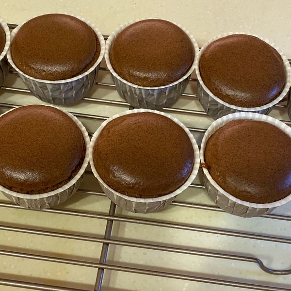 法芙娜可可戚風杯子蛋糕（燙麵戚風） : Sweet Heart一起做