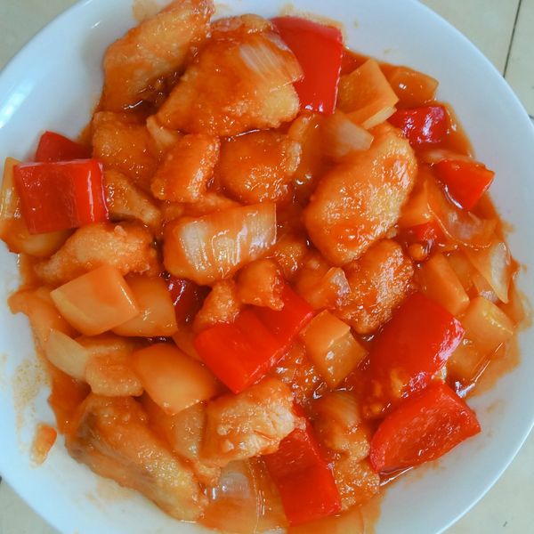 糖醋鯛魚片 : chunhan一起做