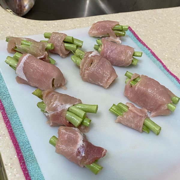 四季豆豬肉捲 : Jessica Sun一起做