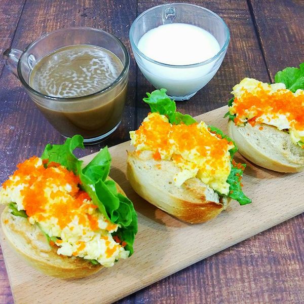 Costco 半熟麵包 氣炸鍋 : 伊的親子早餐日記一起做