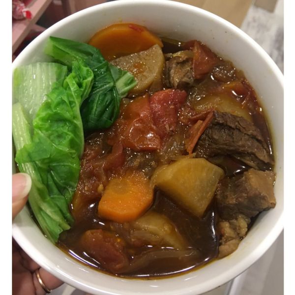 紅燒蕃茄牛肉麵 : 廖雪菱一起做