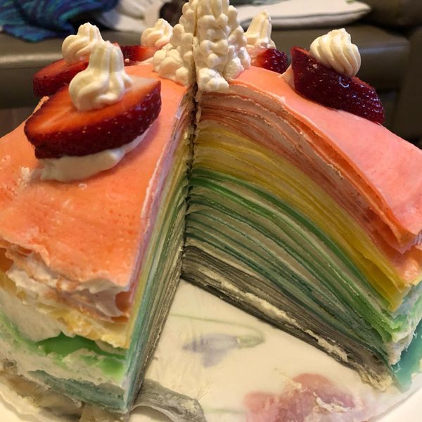彩虹千層蛋糕（2/28更新） : 白雪公煮一起做