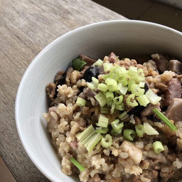 芋頭香菇鹹粥 : 嘉裕一起做